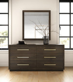 Eastern King Manhattan - Contemporary Canopy Cherry Bedroom Set