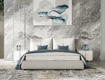 Patrick - Modern Light Grey Leather Bed by VIG Furniture - View 4