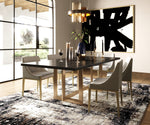 Pike - Modern Black Ash & Brass Dining Table by VIG Furniture - View 7