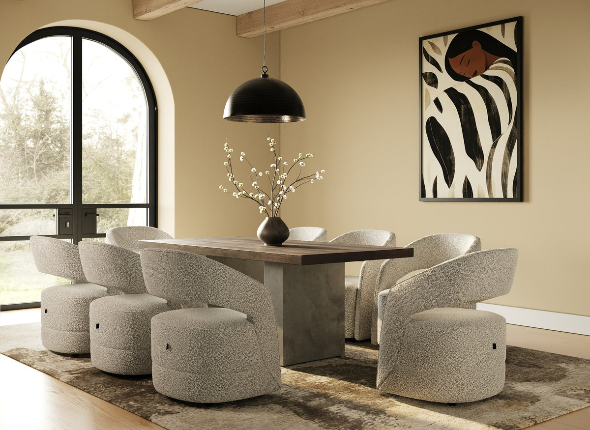 Renzo Modern Oak & Concrete 79" Dining Table by VIG Furniture - View 8