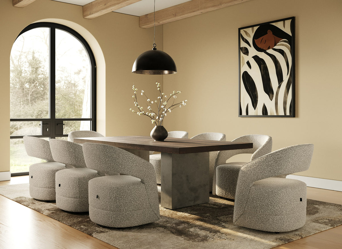 Renzo Modern Oak & Concrete 94" Dining Table by VIG Furniture - View 10