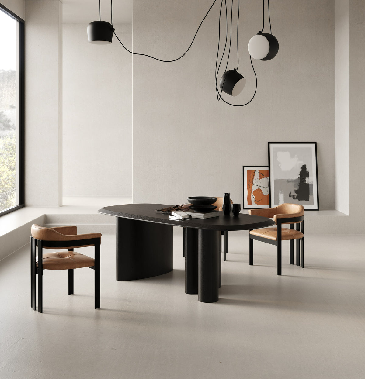 Summit - Modern 87" Black Ash Dining Table by VIG Furniture - View 2