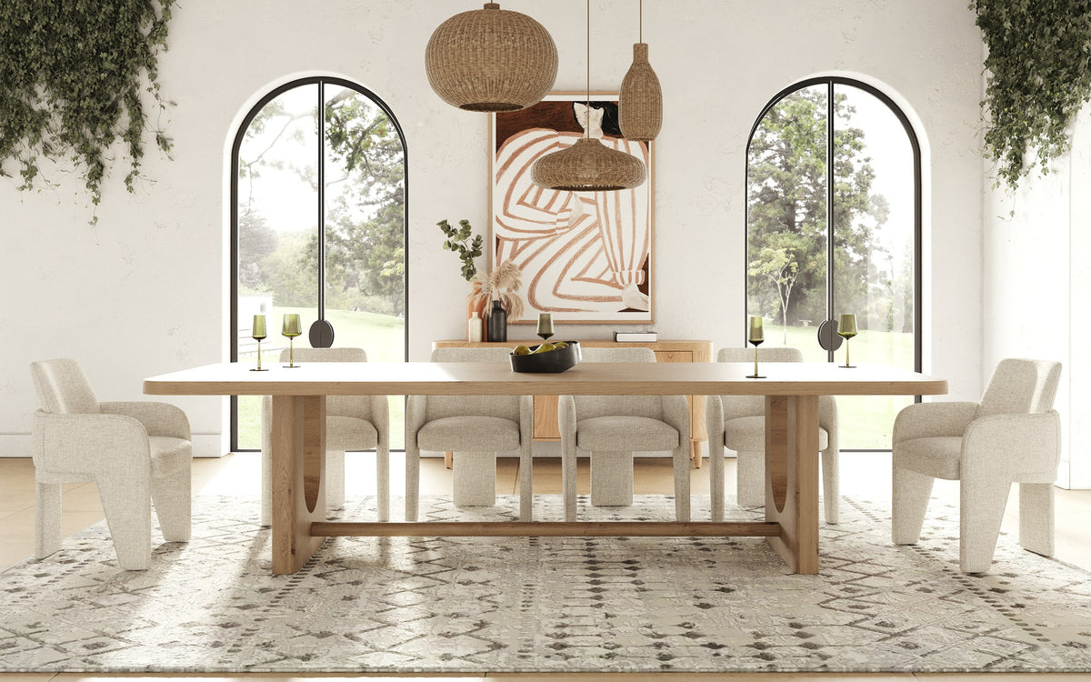 Walz - Modern Natural Oak Rectangular Dining Table by VIG Furniture - View 5