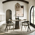 Weiss - Mid-Century Modern Wenge Round Dining Table by VIG Furniture - View 3