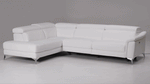 Monte Carlo - Italian Modern White Leather Left Facing Sectional Sofa by VIG Furniture - View 9