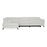 Monte Carlo - Italian Modern White Leather Left Facing Sectional Sofa by VIG Furniture - View 1