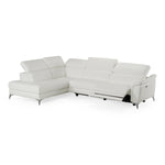 Monte Carlo - Italian Modern White Leather Left Facing Sectional Sofa by VIG Furniture - View 3
