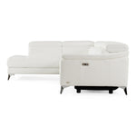 Monte Carlo - Italian Modern White Leather Left Facing Sectional Sofa by VIG Furniture - View 4