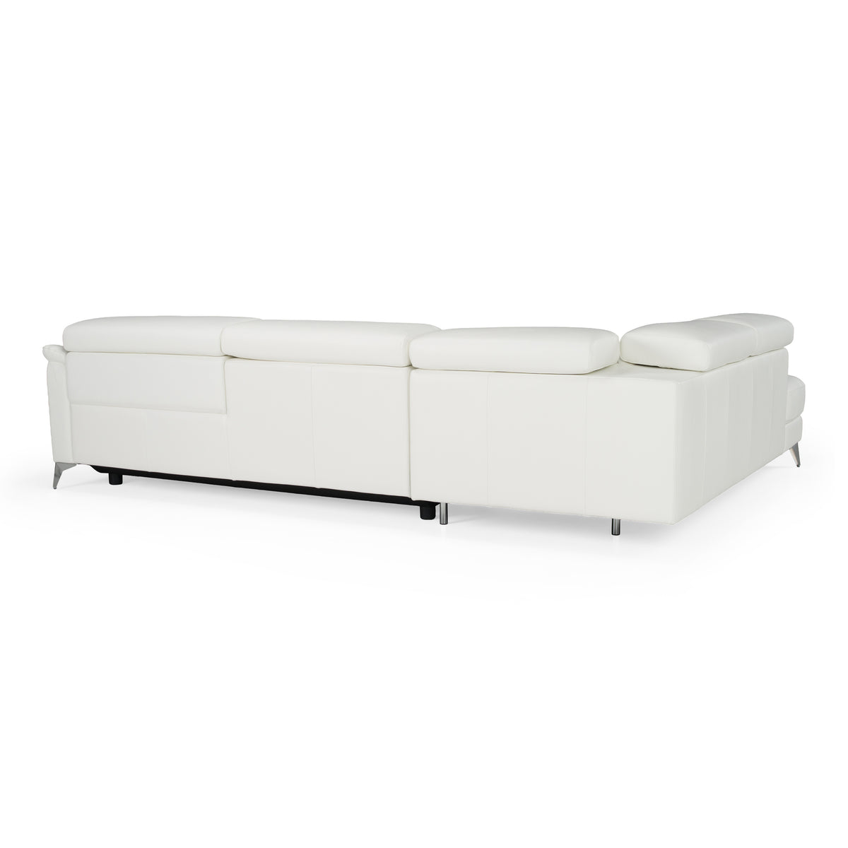Monte Carlo - Italian Modern White Leather Left Facing Sectional Sofa by VIG Furniture - View 5