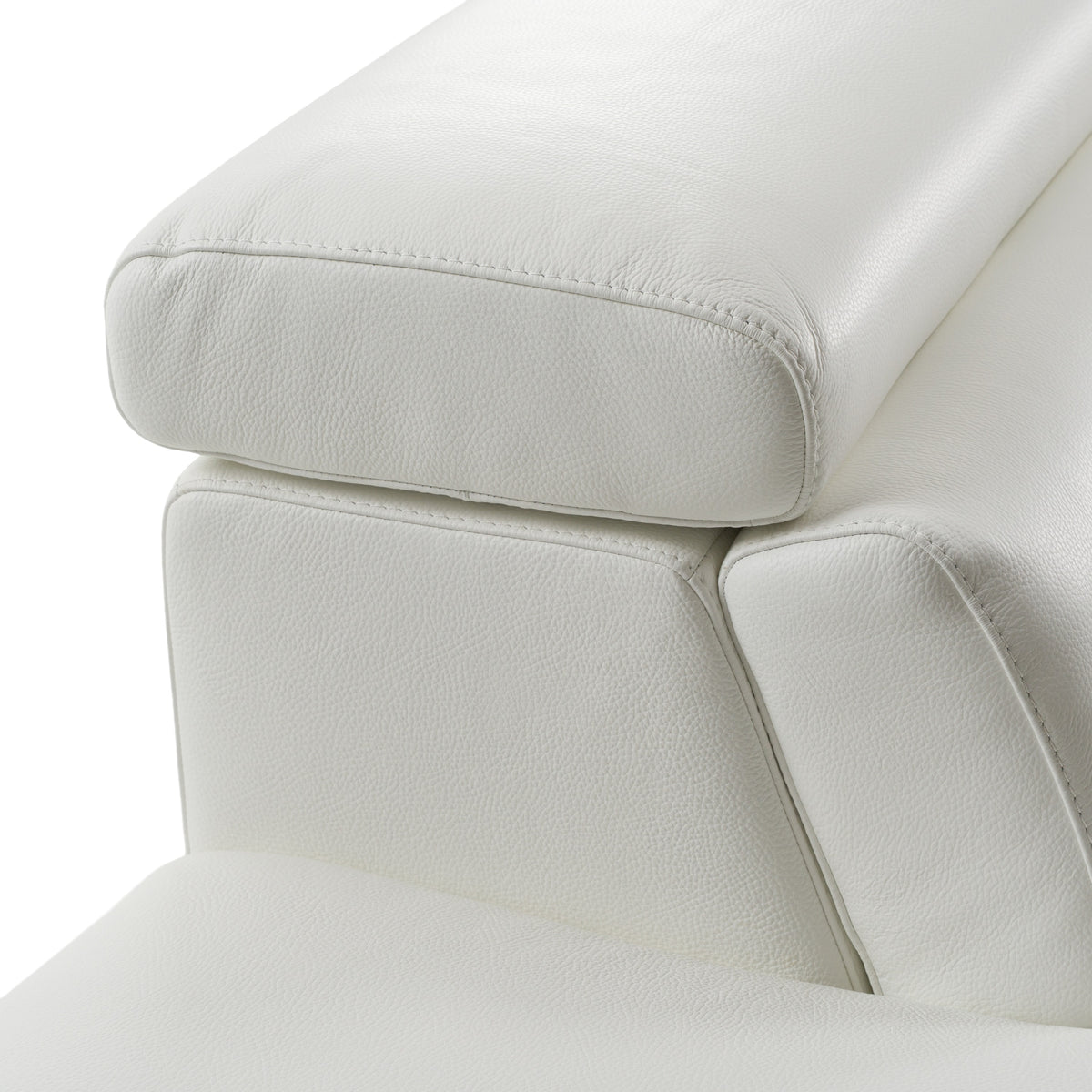 Monte Carlo - Italian Modern White Leather Left Facing Sectional Sofa by VIG Furniture - View 7