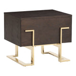 Moontide - Glam Beige Velvet and Brushed Brass Bedroom Set by VIG Furniture - View 11