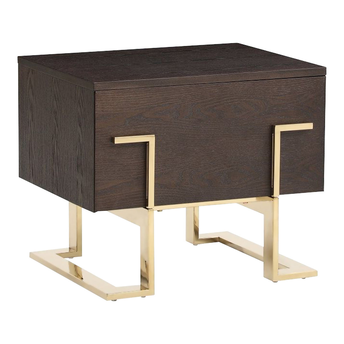 Moontide - Glam Beige Velvet and Brushed Brass Bedroom Set by VIG Furniture - View 11