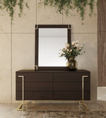 Moontide - Glam Beige Velvet and Brushed Brass Bedroom Set by VIG Furniture - View 9