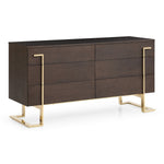Moontide - Glam Beige Velvet and Brushed Brass Bedroom Set by VIG Furniture - View 12