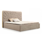 Moontide - Glam Beige Velvet and Brushed Brass Bedroom Set by VIG Furniture - View 10