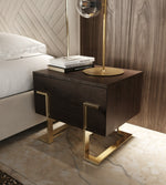 Moontide Modern Smoked Ash & Gold Nightstand by VIG Furniture - View 4