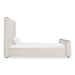 Mora - Modern Cream Fabric + Wood Bed by VIG Furniture - View 3