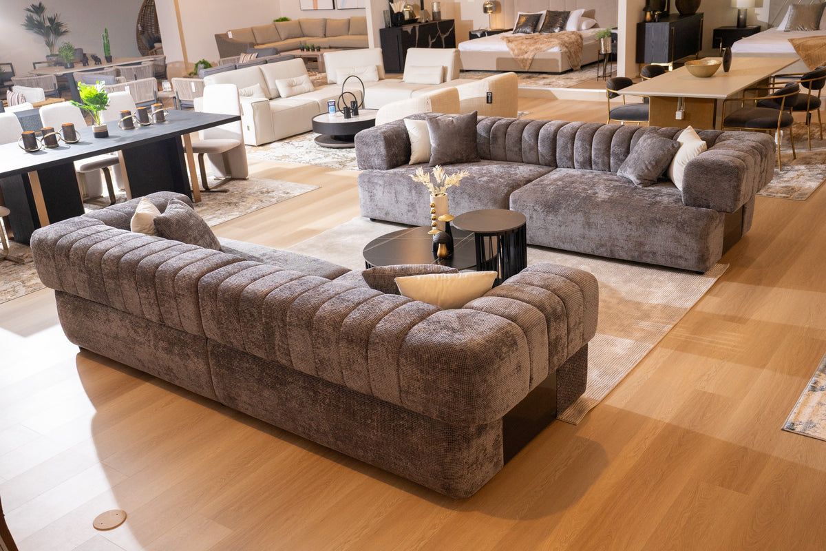 Moreno - Modern Grey Fabric 4-Seater Sofa by VIG Furniture - View 5