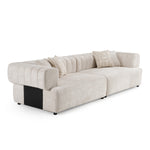 Moreno - Modern Ivory Beige Fabric 4-Seater Sofa by VIG Furniture - View 2