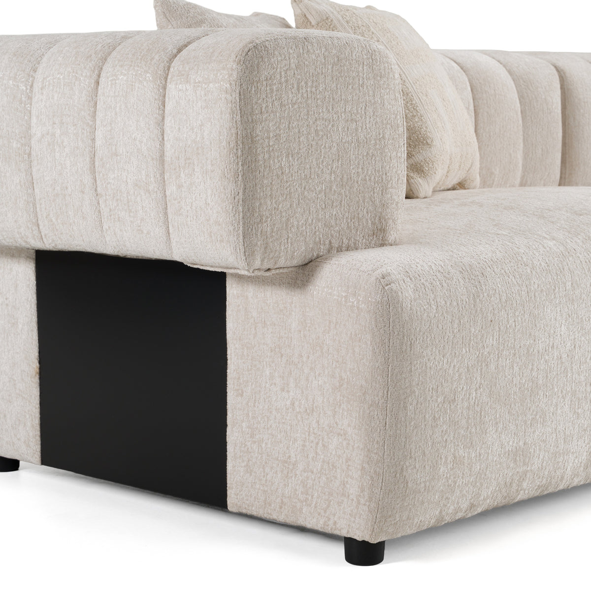 Moreno - Modern Ivory Beige Fabric 4-Seater Sofa by VIG Furniture - View 5