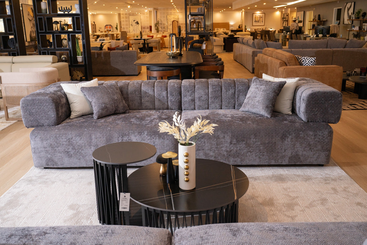 Moreno - Modern Grey Fabric 4-Seater Sofa by VIG Furniture - View 3