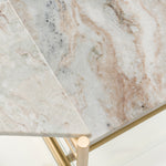 Mosk - Modern Marble + Glass + Brass Coffee Table by VIG Furniture - View 7