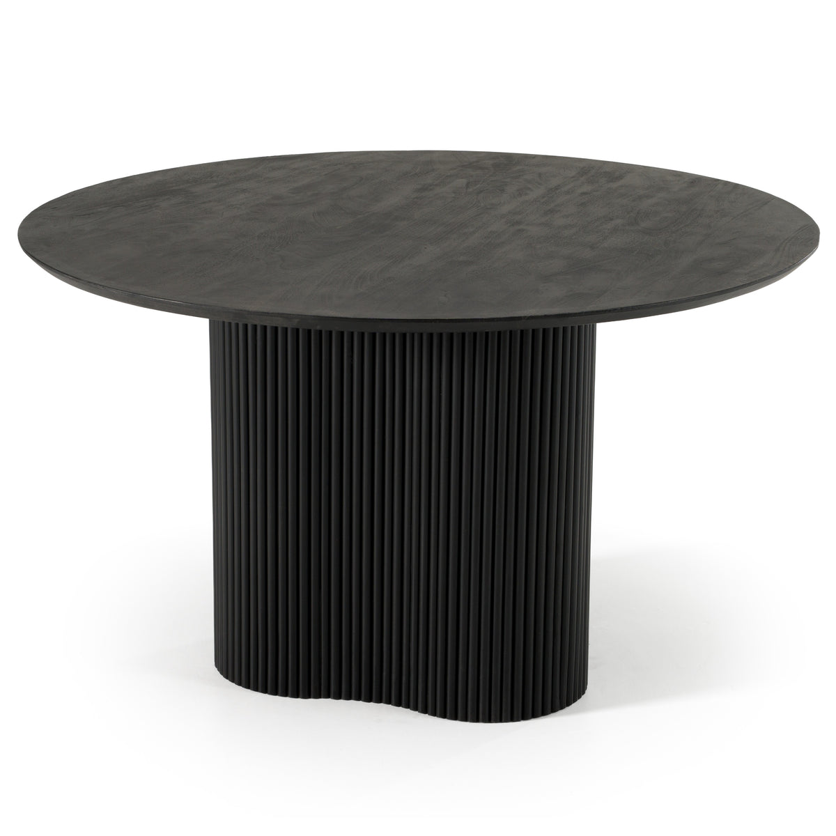 Myra - Modern Black Wood Round Dining Table by VIG Furniture - View 2