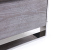 Arlene Modern Grey Elm & Stainless Steel Bedroom Set by VIG Furniture - View 11