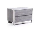 Arlene Modern Grey Elm & Stainless Steel Bedroom Set by VIG Furniture - View 9