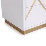 Nixa - Modern White + Gold Bed + Nightstands by VIG Furniture - View 6
