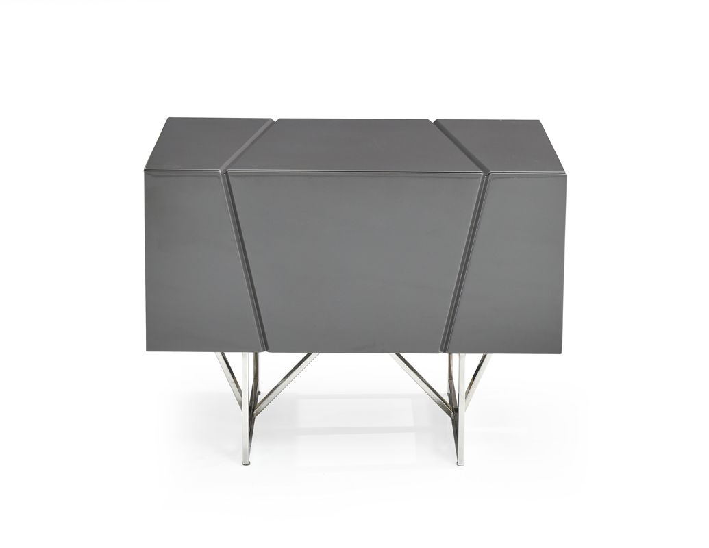 Eastern King Chrysler Modern Grey Bedroom Set