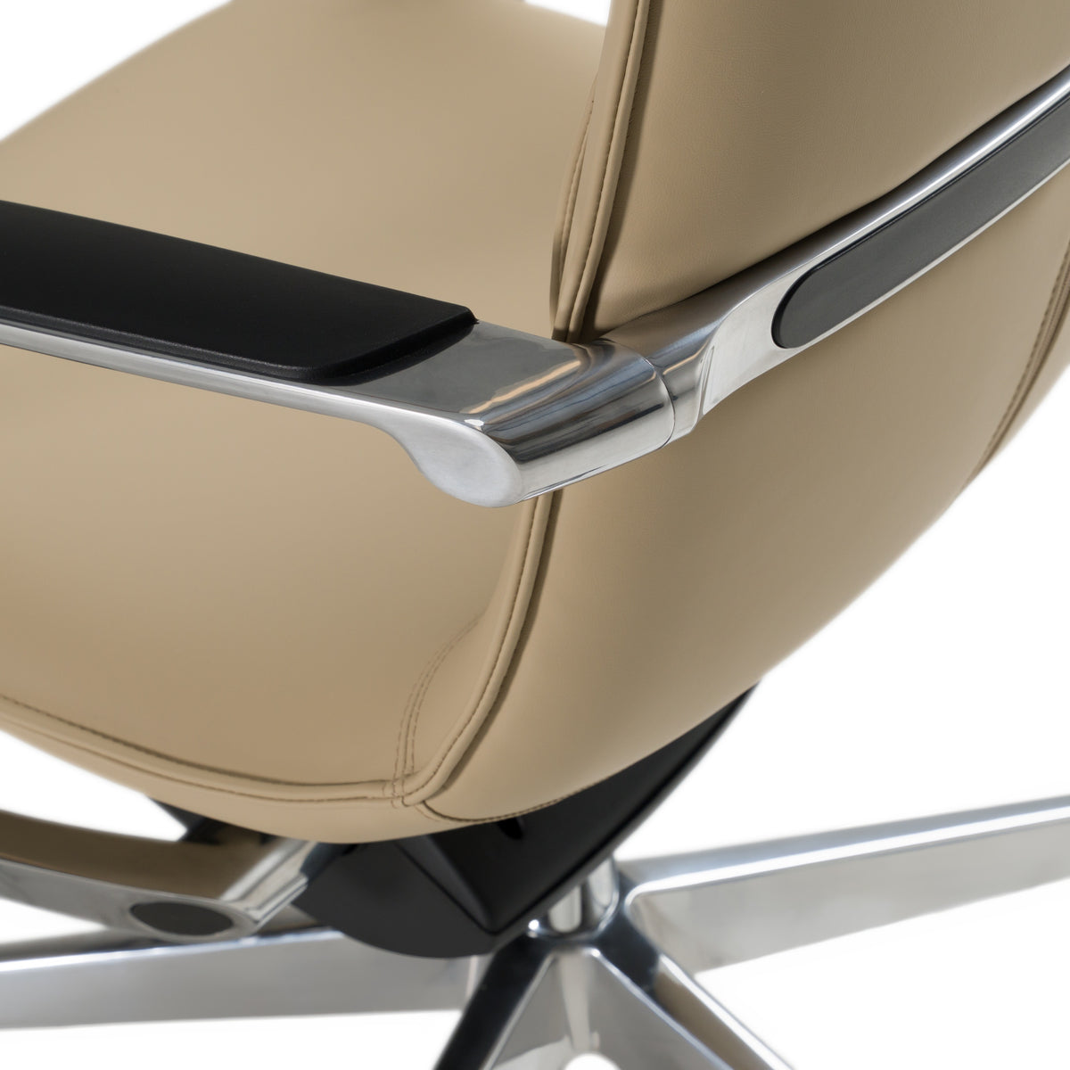 Nadella Modern Beige High Back Executive Office Chair by VIG Furniture - View 8