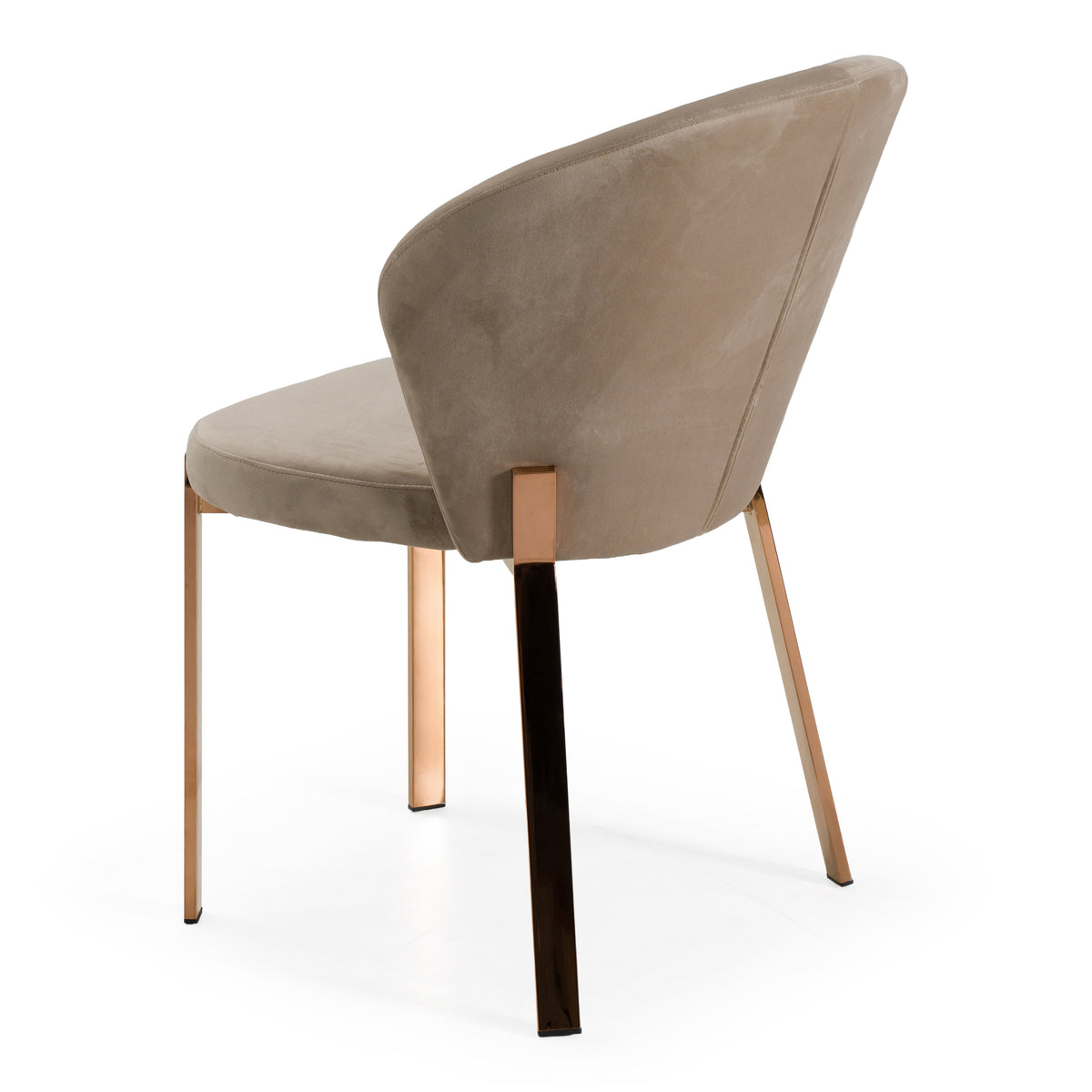 Nadia - Modern Beige Velvet & Rosegold Dining Chair (Set of 2) by VIG Furniture - View 10