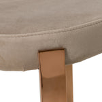 Nadia - Modern Beige Velvet & Rosegold Dining Chair (Set of 2) by VIG Furniture - View 8