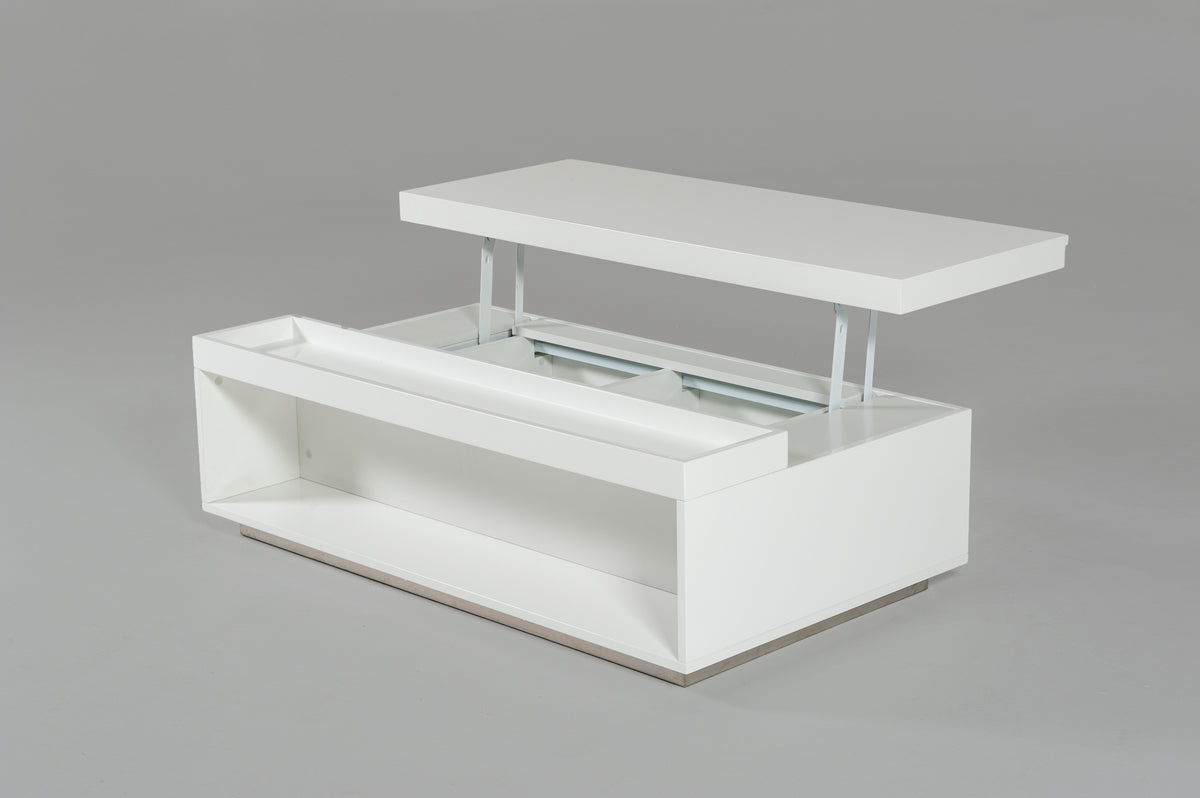 Nancy Modern White Coffee Table by VIG Furniture - View 2