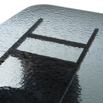 Neptune - Modern Grey Wave Glass + Black Dining Table by VIG Furniture - View 5