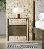 Eastern King Carolina - Modern Grey Fabric + Wenge Bedroom Set