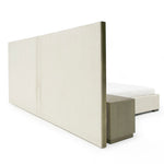 Nixa - Modern Beige Velvet + Brushed Bronze Bed by VIG Furniture - View 3