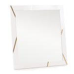 Queen Nixa - Modern White + Gold Bedroom Set