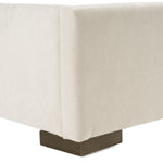 Nixa - Modern Beige Velvet + Brushed Bronze Bed + Birch Nightstands by VIG Furniture - View 6