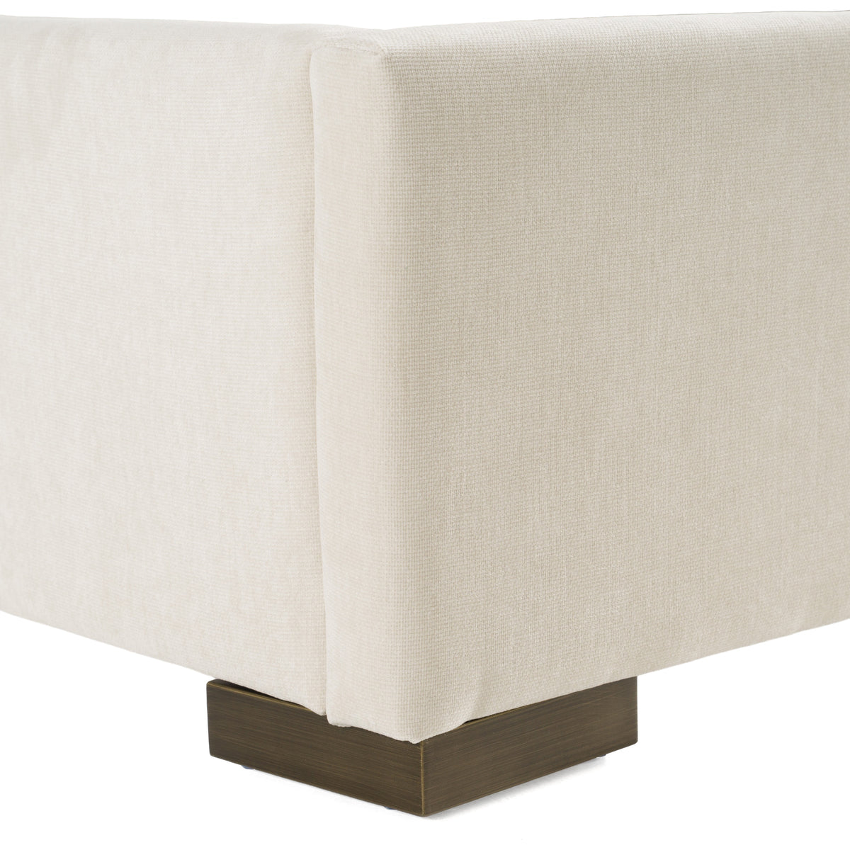 Nixa - Modern Beige Velvet + Brushed Bronze Bed + Birch Nightstands by VIG Furniture - View 6