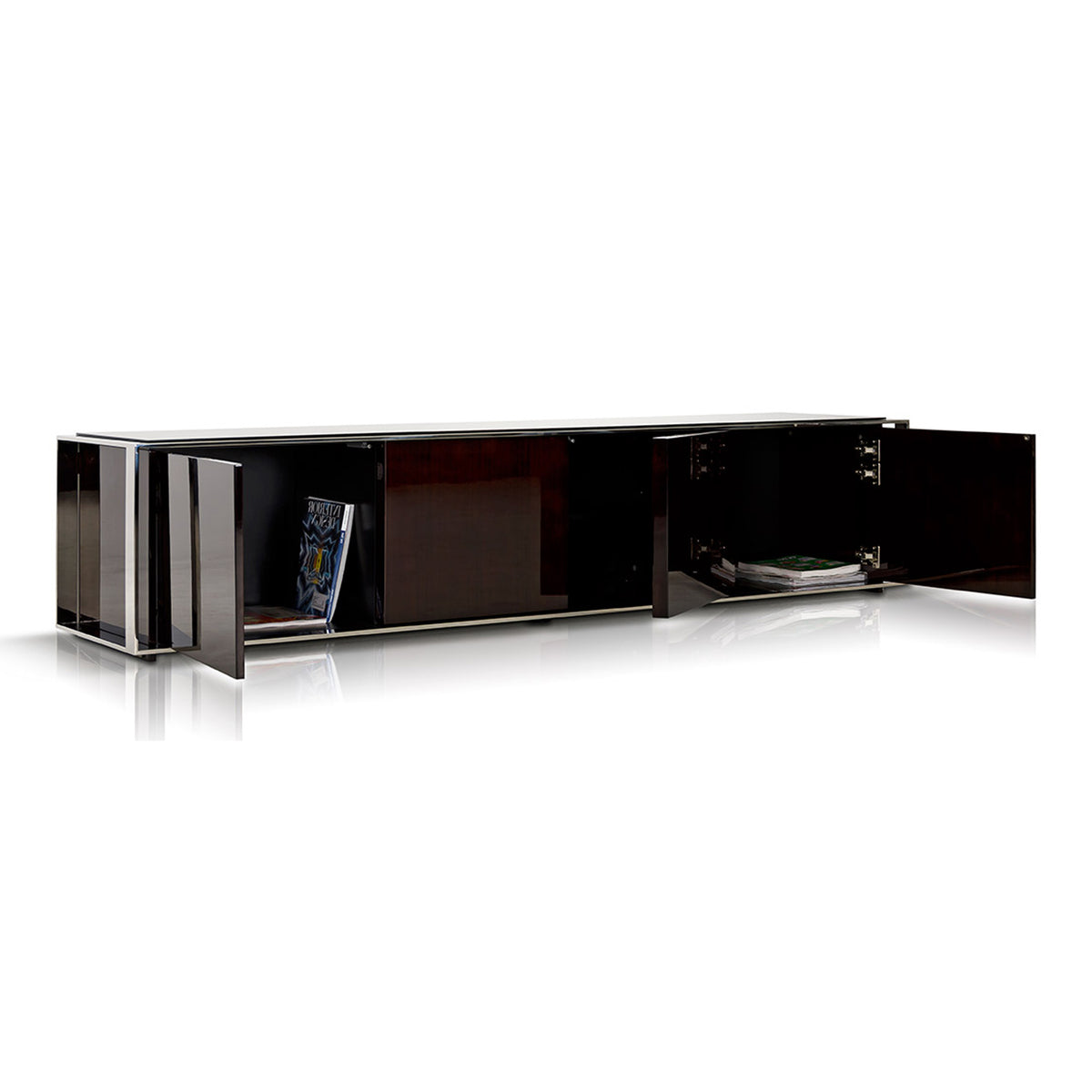 Noble Modern Ebony Lacquer TV Entertainment Center by VIG Furniture - View 8