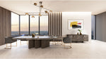 Amsterdam - Modern Grey Volcano & Eucalyptus Oak Dining Table by VIG Furniture - View 2