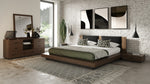 Fantasia - Dark Walnut/Dark Grey Bed and Two Nightstands by VIG Furniture - View 7