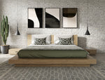 Fantasia - Contemporary Walnut & Grey Bed with Two Nightstands by VIG Furniture - View 1