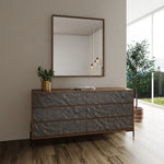 Metcalf - Mid-Century Walnut & Grey Dresser by VIG Furniture - View 6