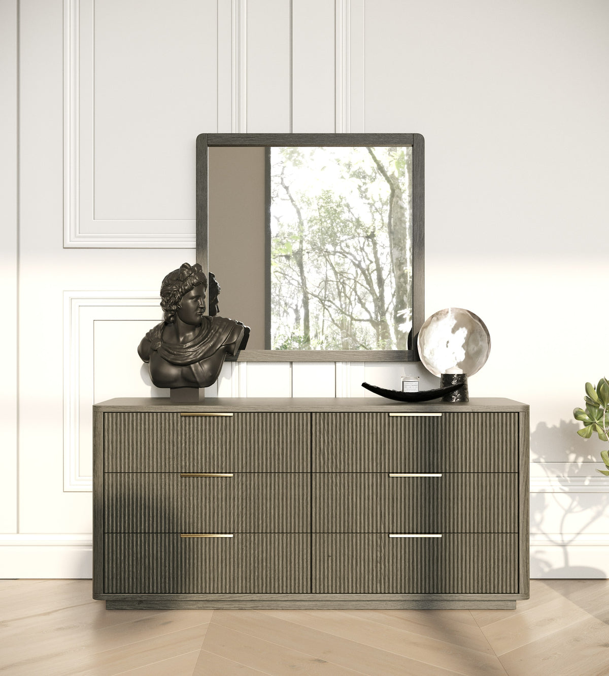 Santa Monica - Modern Grey Wash Dresser by VIG Furniture - View 2