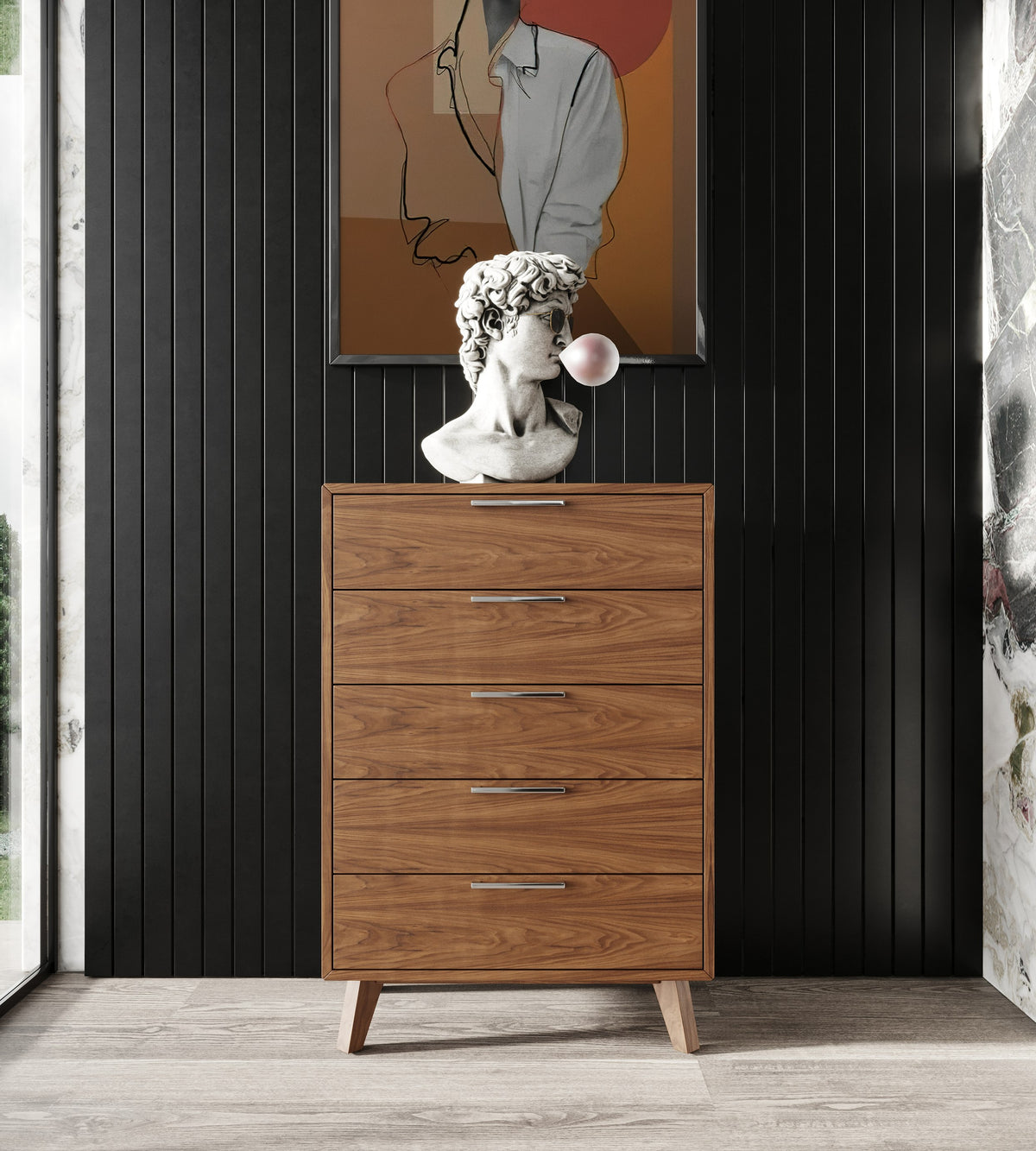 Soria Mid-Century Walnut Chest by VIG Furniture - View 5