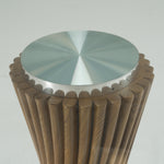 Ocasio - Modern Glass + Walnut Round Dining Table by VIG Furniture - View 3