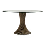 Ocasio - Modern Glass + Grey Ash Round Dining Table by VIG Furniture - View 1